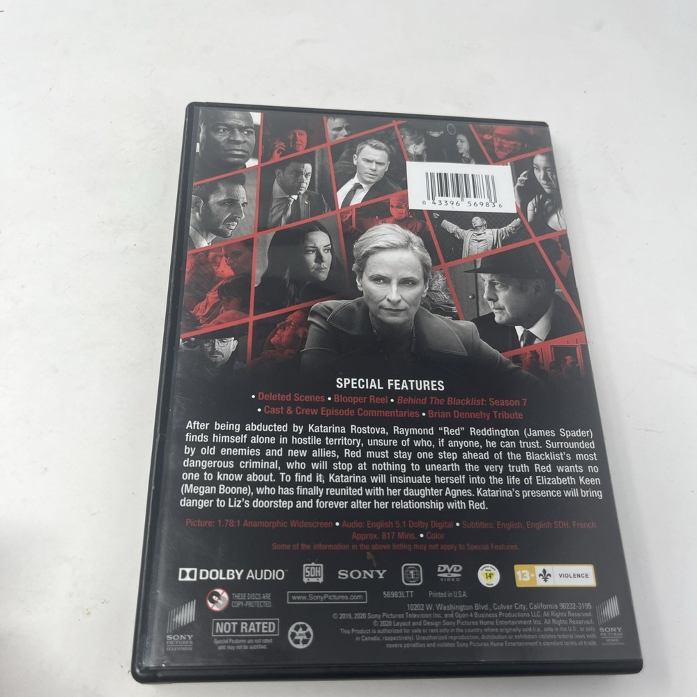 Sealed. The Blacklist: the Complete Seventh Season 7 (DVD, 2019) - Picture 5 of 5